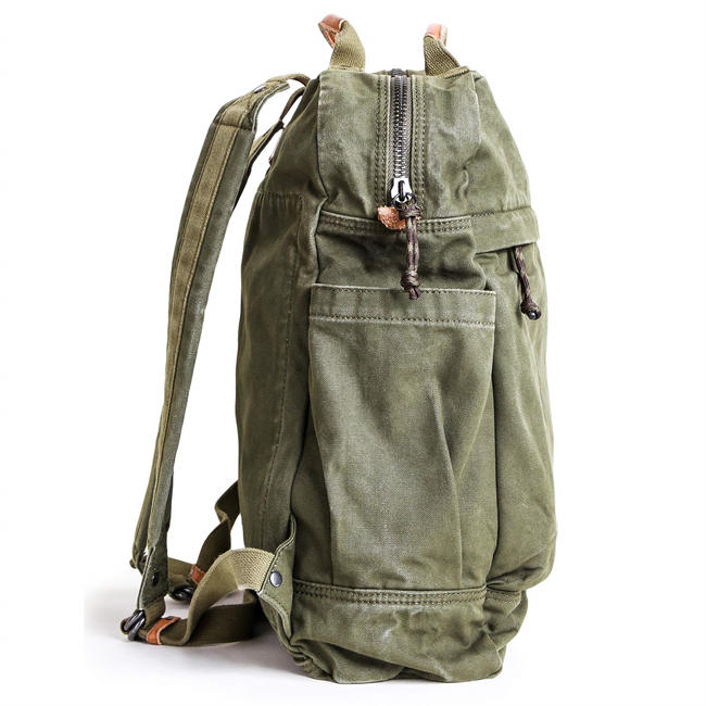 Canvas Backpack for Women Vintage Style Outdoor Travel Bag Men Casual Daypack Cloth Zippered Rucksack